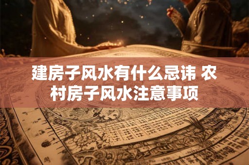 建房子风水有什么忌讳 农村房子风水注意事项