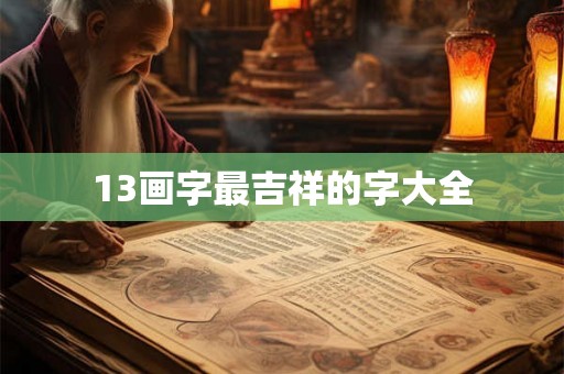13画字最吉祥的字大全
