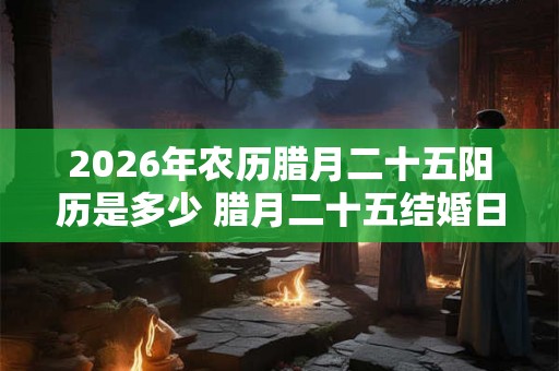 2026年农历腊月二十五阳历是多少 腊月二十五结婚日子好吗
