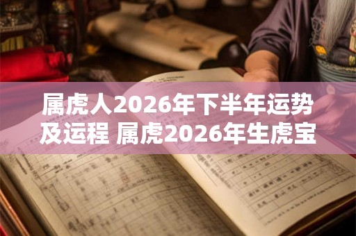 属虎人2026年下半年运势及运程 属虎2026年生虎宝宝好吗 属虎人2026年下半年运势及运程 属虎2026年生虎宝宝好吗