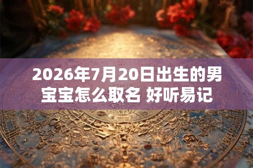 2026年7月20日出生的男宝宝怎么取名 好听易记