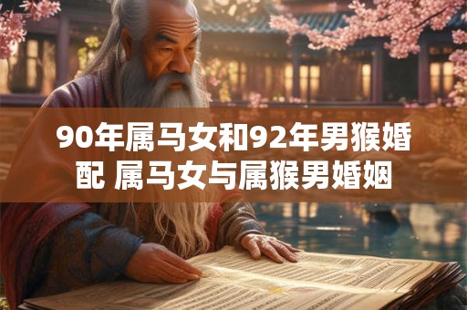 90年属马女和92年男猴婚配 属马女与属猴男婚姻 90年属马女和92年男猴婚配 属马女与属猴男婚姻