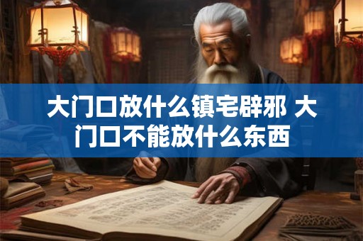 大门口放什么镇宅辟邪 大门口不能放什么东西 大门口放什么镇宅辟邪 大门口不能放什么东西