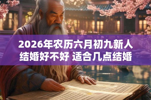 2026年农历六月初九新人结婚好不好 适合几点结婚