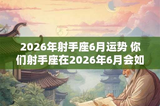 2026年射手座6月运势 你们射手座在2026年6月会如何运势
