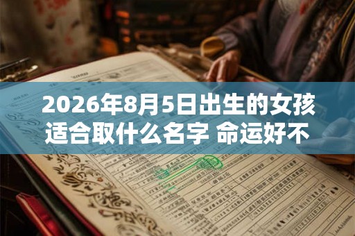 2026年8月5日出生的女孩适合取什么名字 命运好不好