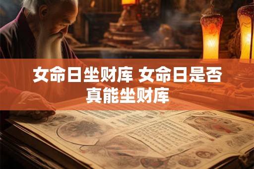 女命日坐财库 女命日是否真能坐财库