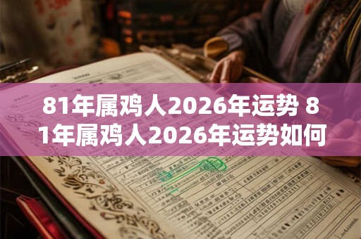 81年属鸡人2026年运势 81年属鸡人2026年运势如何