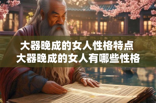 大器晚成的女人性格特点 大器晚成的女人有哪些性格特点