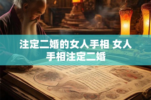 注定二婚的女人手相 女人手相注定二婚