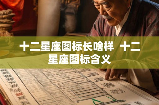 十二星座图标长啥样  十二星座图标含义