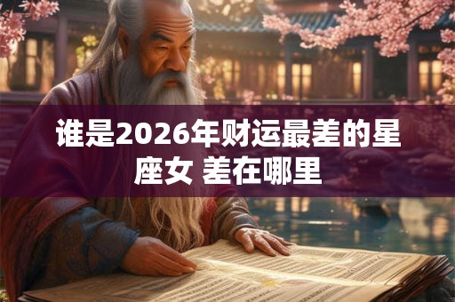 谁是2026年财运最差的星座女 差在哪里