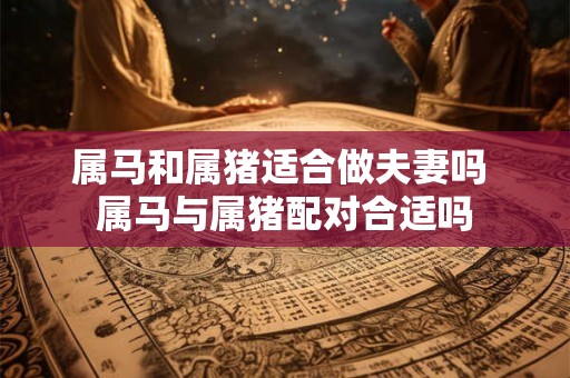 属马和属猪适合做夫妻吗 属马与属猪配对合适吗 属马和属猪适合做夫妻吗 属马与属猪配对合适吗