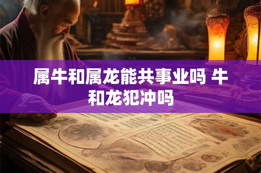 属牛和属龙能共事业吗 牛和龙犯冲吗