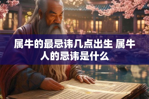 属牛的最忌讳几点出生 属牛人的忌讳是什么