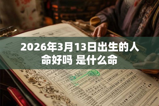 2026年3月13日出生的人命好吗 是什么命
