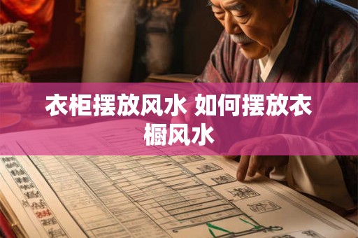衣柜摆放风水 如何摆放衣橱风水