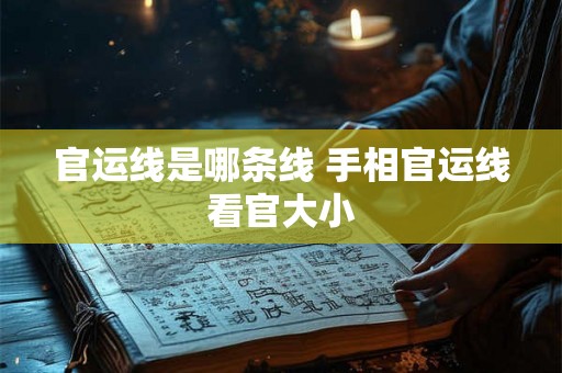 官运线是哪条线 手相官运线看官大小