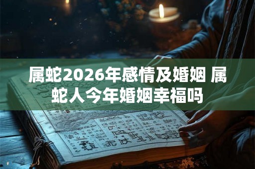 属蛇2026年感情及婚姻 属蛇人今年婚姻幸福吗