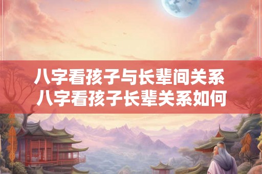 八字看孩子与长辈间关系 八字看孩子长辈关系如何
