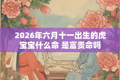 2026年六月十一出生的虎宝宝什么命 是富贵命吗 2026年六月十一出生的虎宝宝什么命 是富贵命吗