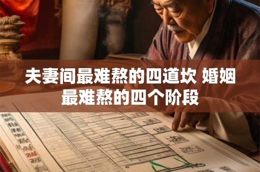 夫妻间最难熬的四道坎 婚姻最难熬的四个阶段