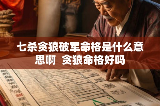 七杀贪狼破军命格是什么意思啊 贪狼命格好吗 七杀贪狼破军命格是什么意思啊 贪狼命格好吗