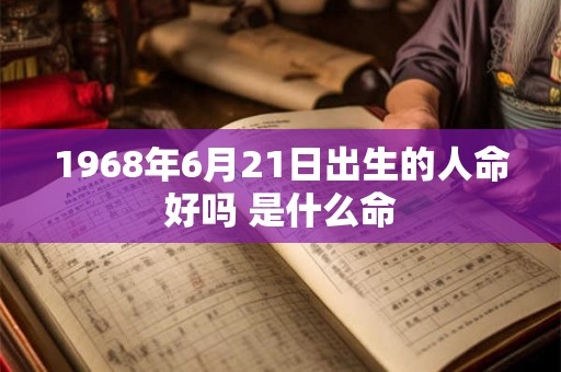 1968年6月21日出生的人命好吗 是什么命