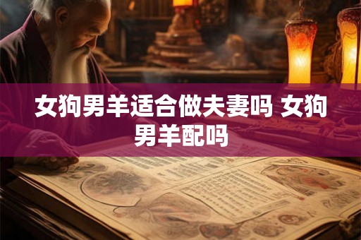 女狗男羊适合做夫妻吗 女狗男羊配吗