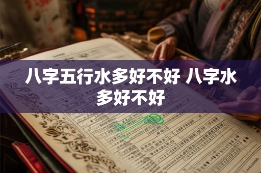八字五行水多好不好 八字水多好不好