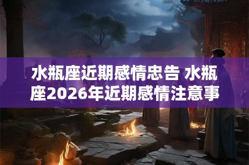 水瓶座近期感情忠告 水瓶座2026年近期感情注意事项
