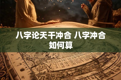 八字论天干冲合 八字冲合如何算