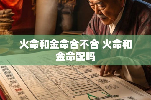 火命和金命合不合 火命和金命配吗
