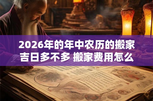 2026年的年中农历的搬家吉日多不多 搬家费用怎么算 2026年的年中农历的搬家吉日多不多 搬家费用怎么算