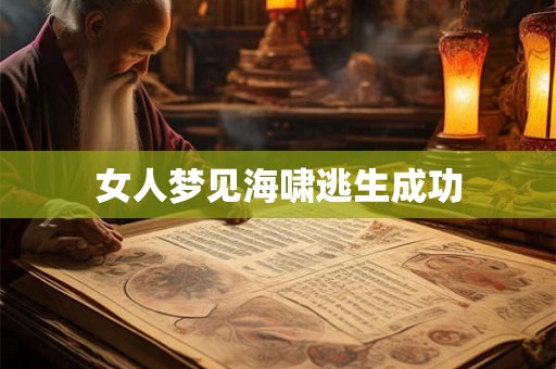 女人梦见海啸逃生成功