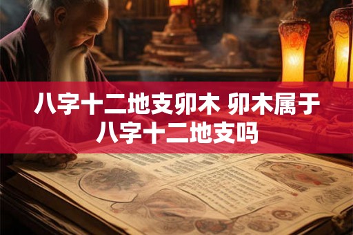 八字十二地支卯木 卯木属于八字十二地支吗