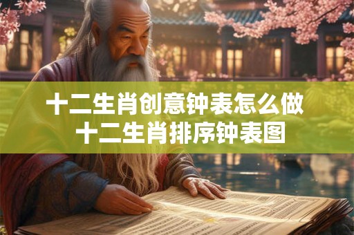 十二生肖创意钟表怎么做  十二生肖排序钟表图