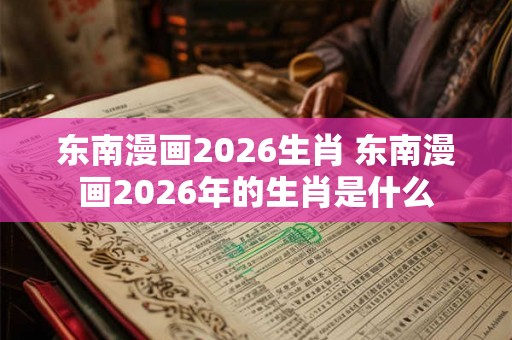 东南漫画2026生肖 东南漫画2026年的生肖是什么