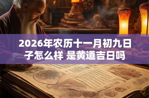 2026年农历十一月初九日子怎么样 是黄道吉日吗