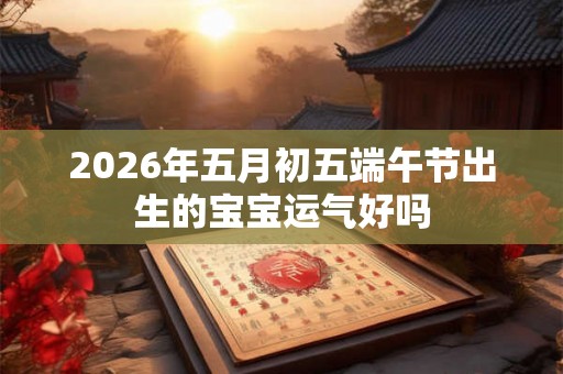 2026年五月初五端午节出生的宝宝运气好吗