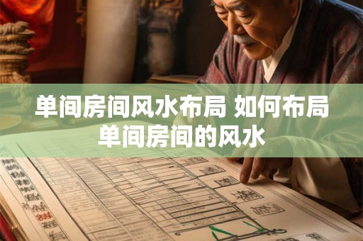 单间房间风水布局 如何布局单间房间的风水