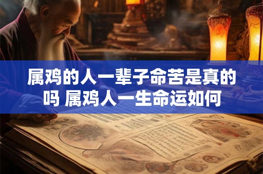 属鸡的人一辈子命苦是真的吗 属鸡人一生命运如何