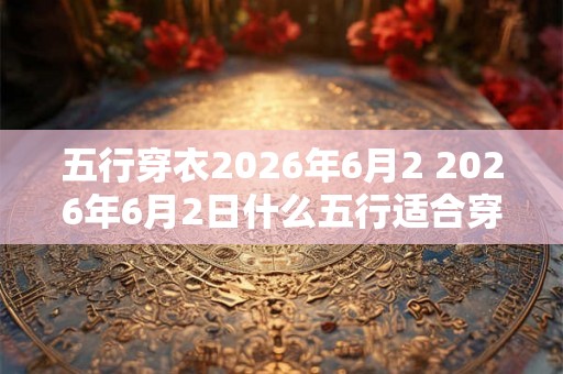 五行穿衣2026年6月2 2026年6月2日什么五行适合穿衣