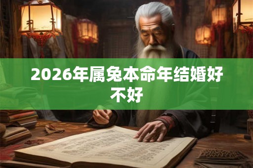 2026年属兔本命年结婚好不好