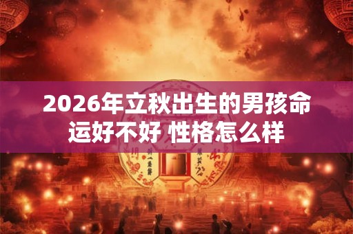 2026年立秋出生的男孩命运好不好 性格怎么样