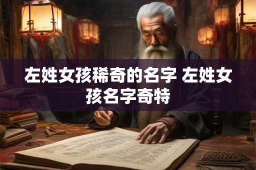 左姓女孩稀奇的名字 左姓女孩名字奇特