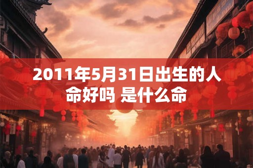 2011年5月31日出生的人命好吗 是什么命