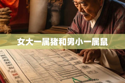 女大一属猪和男小一属鼠