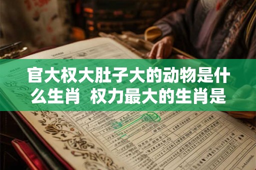 官大权大肚子大的动物是什么生肖  权力最大的生肖是什么