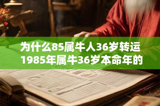 为什么85属牛人36岁转运 1985年属牛36岁本命年的财运如何